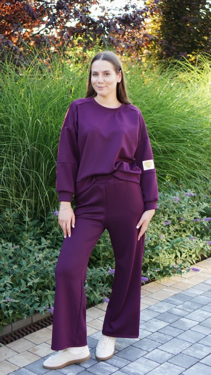 Dres Bluza i Spodnie Śliwkowy TIAMO V3.1.JPG