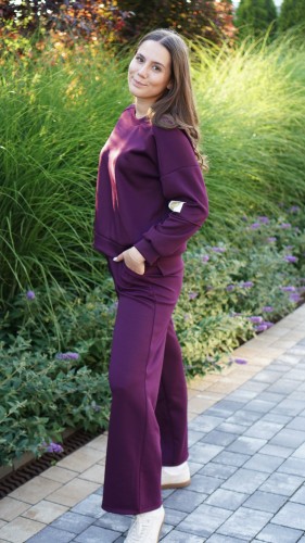 Dres Bluza i Spodnie Śliwkowy TIAMO V3.5.JPG