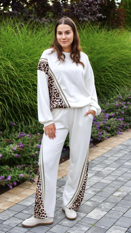 Dres Damski Oversize Biały Panterka PANTEO V1.1.JPG
