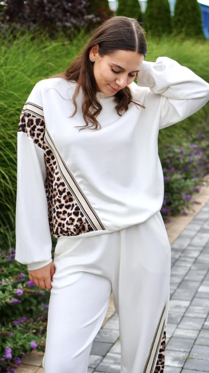 Dres Damski Oversize Biały Panterka PANTEO V1.4.JPG