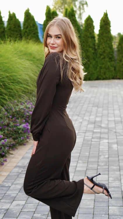 Kombinezon Elegancki Brązowy BAKUMI V3.2.JPG