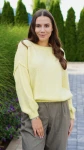 Sweter Damski Żółty LISON 