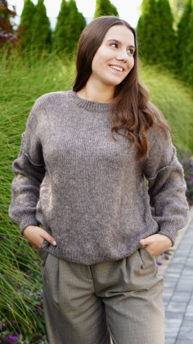 Sweter Damski Brązowy LISON V4.1.JPG