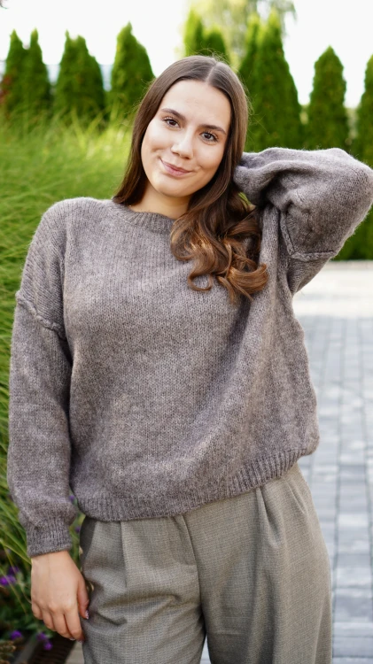 Sweter Damski Brązowy LISON V4.2.JPG