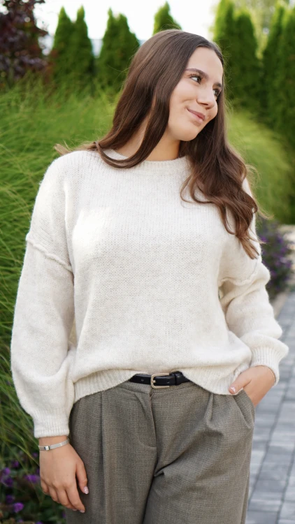 Sweter Damski Beżowy LISON V2.3.JPG